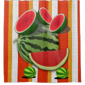 シャワーカーテンストライプ シャワーカーテン (正面)