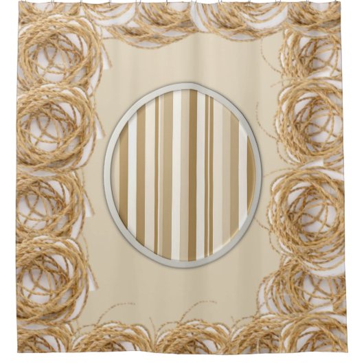 シャワーカーテンストライプ シャワーカーテン (正面)