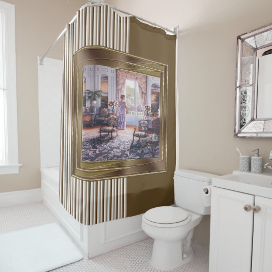 シャワーカーテンストライプ シャワーカーテン (インサイチュ)