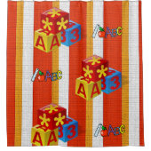 シャワーカーテンストライプ シャワーカーテン (正面)