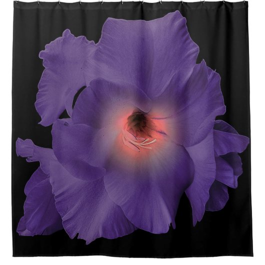 シャワーカーテンソードリインディゴピンク シャワーカーテン (正面)