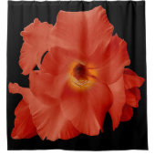 シャワーカーテンソードリリーレッドイエロー シャワーカーテン (正面)