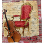 シャワーカーテンチェロビクトリアン シャワーカーテン (正面)