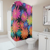 シャワーカーテンネオン野花 シャワーカーテン (インサイチュ)