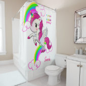シャワーカーテンハッピーバースデーユニコーン シャワーカーテン (インサイチュ)