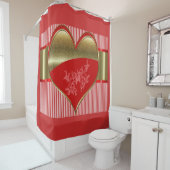 シャワーカーテンハートの箱 シャワーカーテン (インサイチュ)