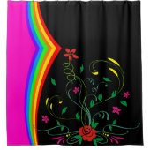 シャワーカーテンバラ シャワーカーテン (正面)