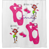 シャワーカーテンバレエ シャワーカーテン (正面)