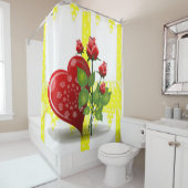 シャワーカーテンバレンタイン シャワーカーテン (インサイチュ)