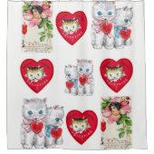 シャワーカーテンバレンタイン シャワーカーテン (正面)