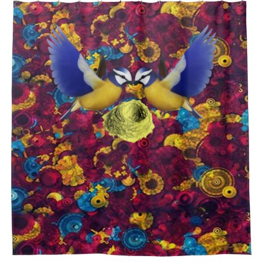 シャワーカーテンバード シャワーカーテン (正面)