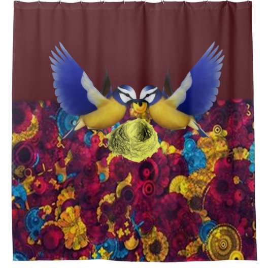 シャワーカーテンバード シャワーカーテン (正面)