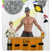 シャワーカーテンバービール シャワーカーテン (正面)