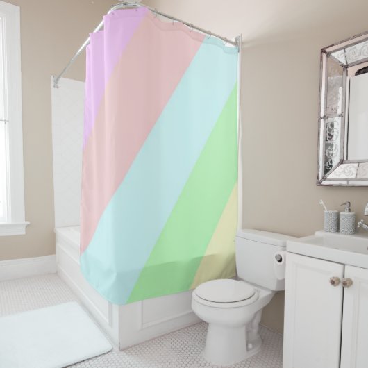 シャワーカーテンパカラフルステル シャワーカーテン (インサイチュ)