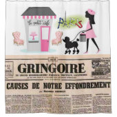 シャワーカーテンパリ シャワーカーテン (正面)