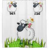 シャワーカーテンヒツガメフローラ シャワーカーテン (正面)