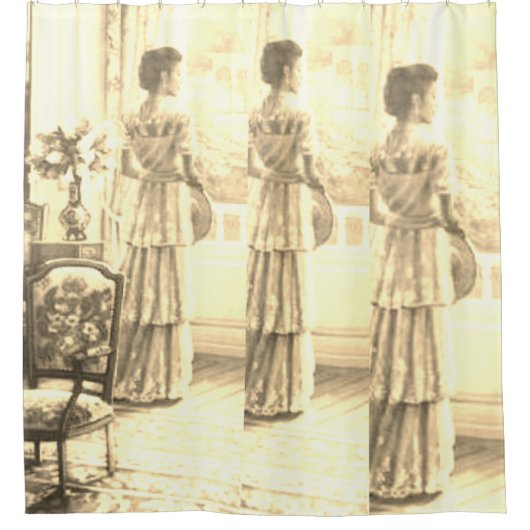 シャワーカーテンビクトリアン シャワーカーテン (正面)