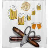 シャワーカーテンビールパーティー シャワーカーテン (正面)