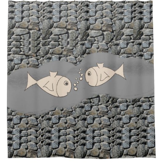 シャワーカーテンフィッシュ シャワーカーテン (正面)