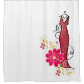 シャワーカーテンフローラバラ シャワーカーテン (正面)