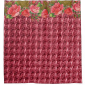 シャワーカーテンフローラバーガン シャワーカーテン (正面)