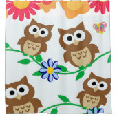 シャワーカーテンフローラフクロチョウ シャワーカーテン (正面)