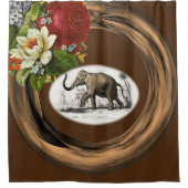 シャワーカーテンフローラ象 シャワーカーテン (正面)