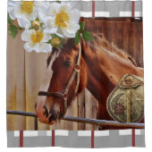 シャワーカーテンフローラ馬 シャワーカーテン (正面)