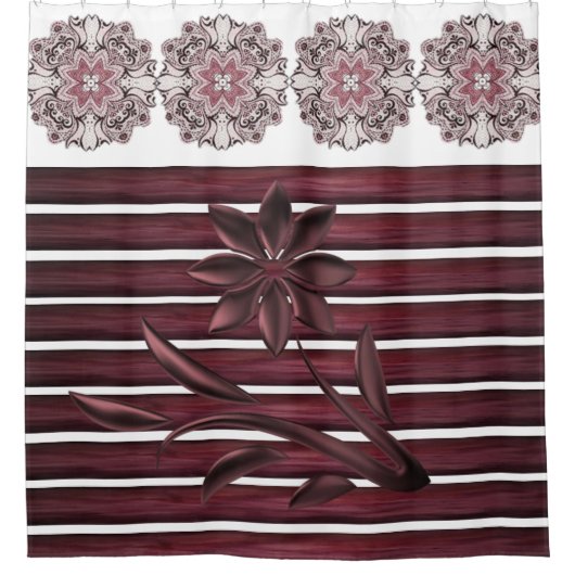 シャワーカーテンフローラ シャワーカーテン (正面)