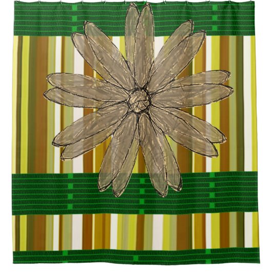 シャワーカーテンフローラ シャワーカーテン (正面)