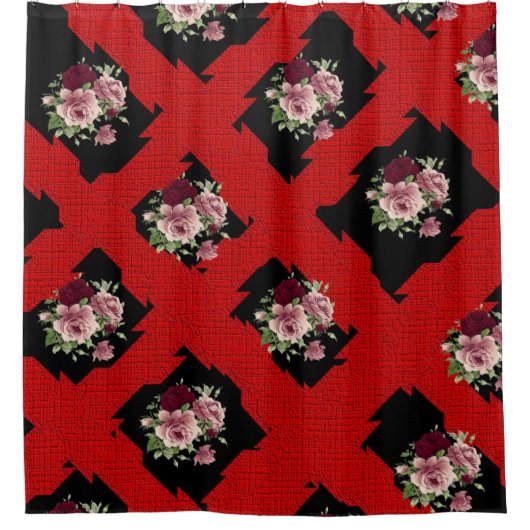 シャワーカーテンフローラ シャワーカーテン (正面)