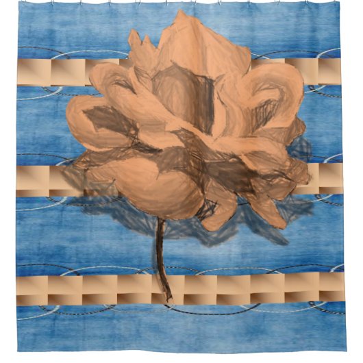 シャワーカーテンフローラ シャワーカーテン (正面)