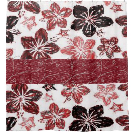 シャワーカーテンフローラ シャワーカーテン (正面)