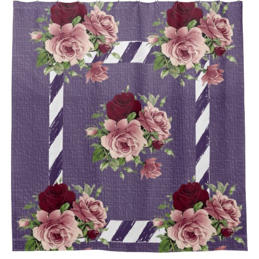 シャワーカーテンフローラ シャワーカーテン (正面)