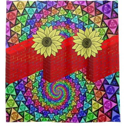 シャワーカーテンフローラ シャワーカーテン (正面)