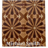 シャワーカーテンブラウン シャワーカーテン (正面)