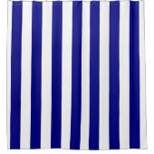シャワーカーテンブルーと白ストライプ色 シャワーカーテン (正面)