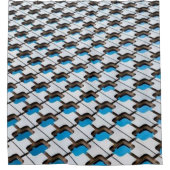 シャワーカーテンブルー シャワーカーテン (正面)