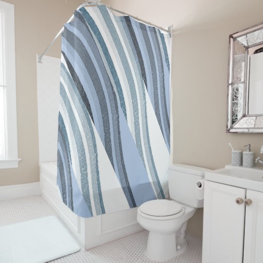 シャワーカーテンブルー シャワーカーテン (インサイチュ)