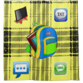 シャワーカーテンプレイド シャワーカーテン (正面)