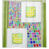 シャワーカーテンプレイド シャワーカーテン (正面)