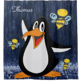 シャワーカーテンペンギン（昆虫）マルハナバチ シャワーカーテン (正面)