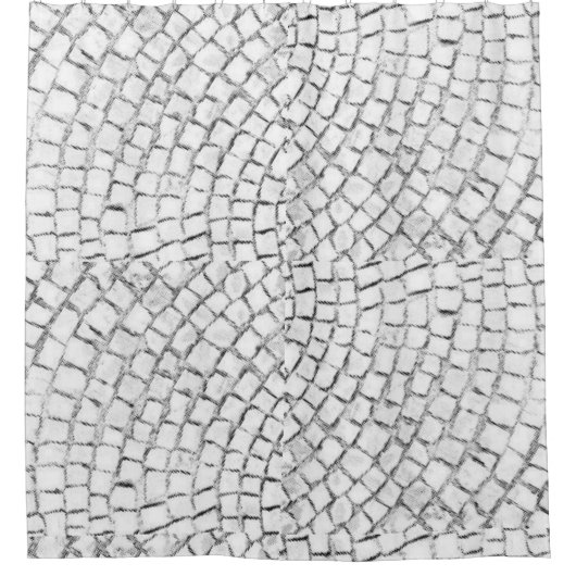 シャワーカーテンホワイトペーバー シャワーカーテン (正面)