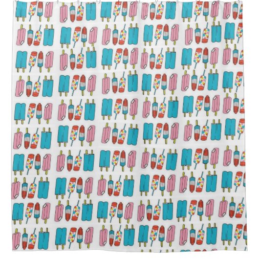 シャワーカーテンポピクル シャワーカーテン (正面)