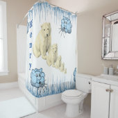 シャワーカーテンポーラベアアイスバーグクラウド シャワーカーテン (インサイチュ)