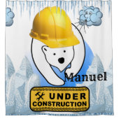 シャワーカーテンポーラベア建築 シャワーカーテン (正面)