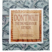 シャワーカーテンマネーナポレオンヒル シャワーカーテン (正面)