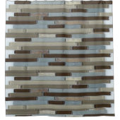 シャワーカーテンモザイク シャワーカーテン (正面)