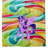 シャワーカーテンユニコーン シャワーカーテン (正面)