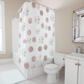 シャワーカーテンライブ笑いラブバラ シャワーカーテン (インサイチュ)